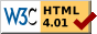 Valid HMTL 4.01